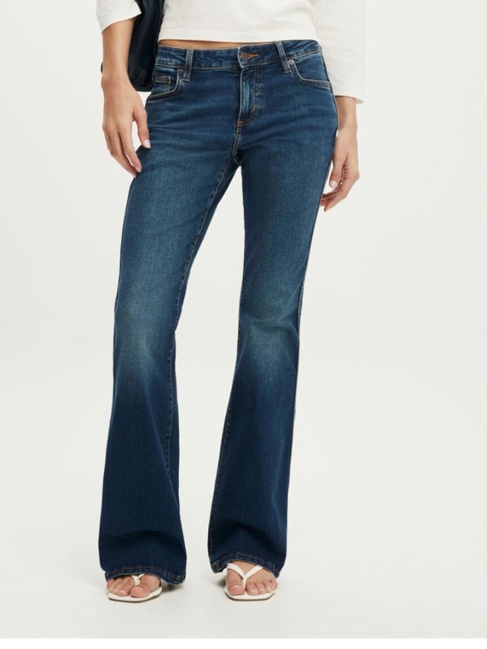Guess Dark Blue Mid Rise Bootcut Jeans 368